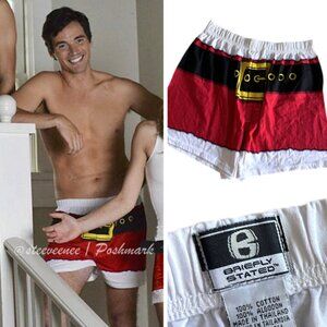 NWT Briefly Stated Pants Christmas Boxer Shorts ASO Ezra Fitz